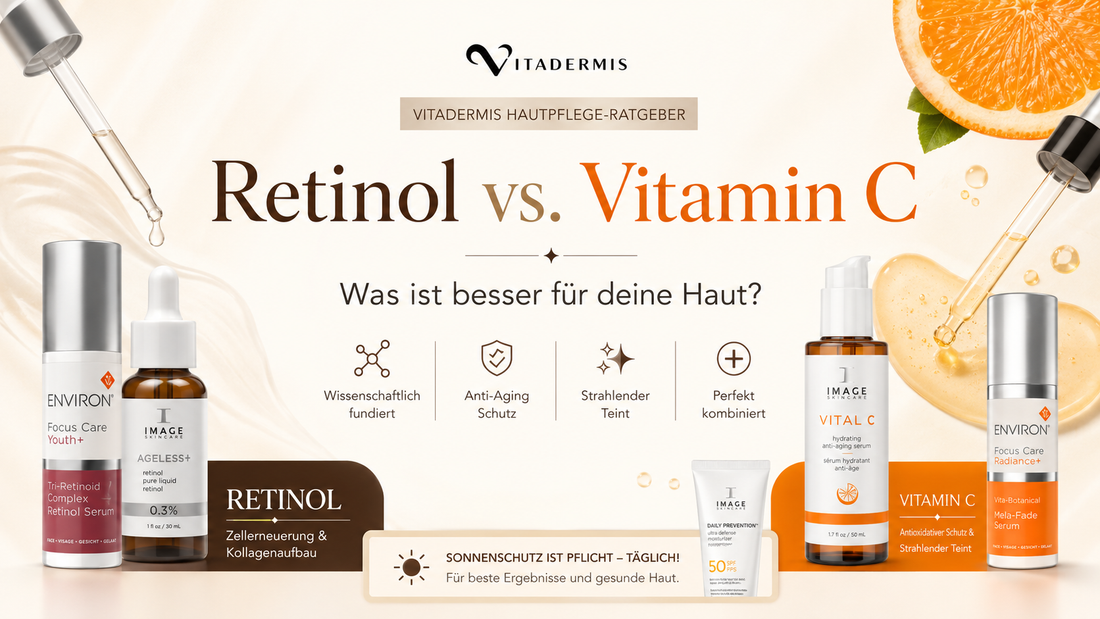 Retinol vs. Vitamin C - Was ist besser für deine Haut?