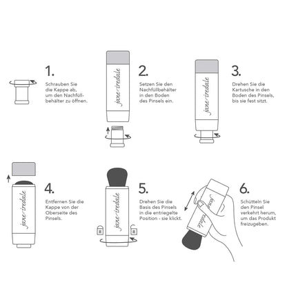 jane iredale - Amazing Base Refillable Brush - Warm Brown - 3er Refill