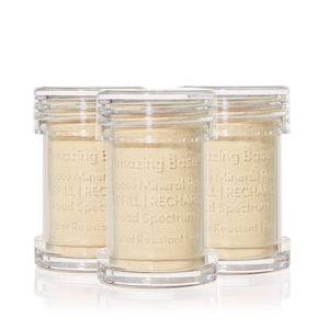 jane iredale Amazing Base Refillable Brush – Bisque – 3er Refill – Foundation-Nachfüllpackung