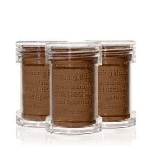 jane iredale Amazing Base Refillable Brush – Cocoa – 3er Refill – Foundation-Nachfüllpackung