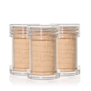 jane iredale Amazing Base Refillable Brush – Honey Bronze – 3er Refill – Foundation-Nachfüllpackung