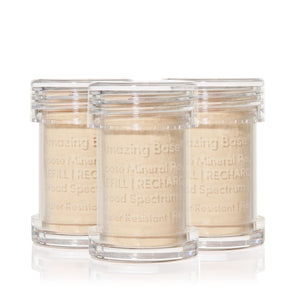 jane iredale Amazing Base Refillable Brush – Light Beige – 3er Refill – Foundation-Nachfüllpackung
