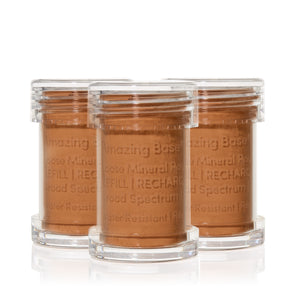 jane iredale Amazing Base Refillable Brush – Warm Brown – 3er Refill – Foundation-Nachfüllpackung
