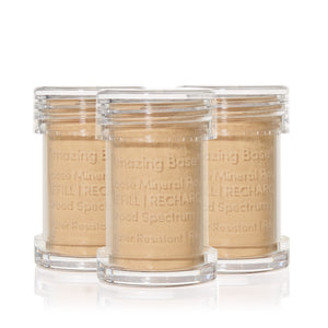 jane iredale Amazing Base Refillable Brush – Warm Sienna – 3er Refill – Foundation-Nachfüllpackung